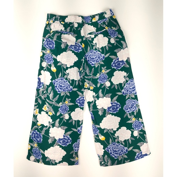 Merona Floral Print Wide Leg Cropped Pants - Picture 3 of 7